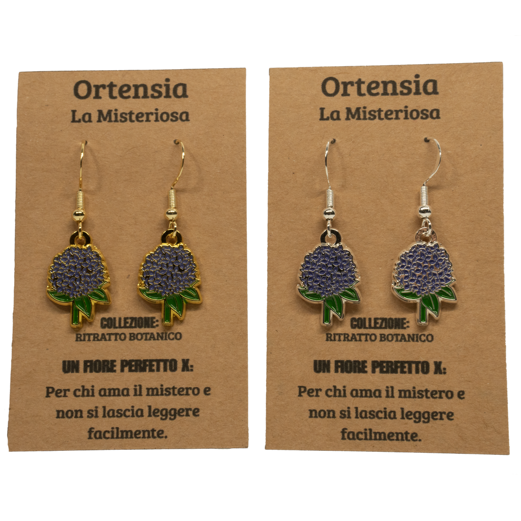 ORECCHINI FLOREALI: ORTENSIA