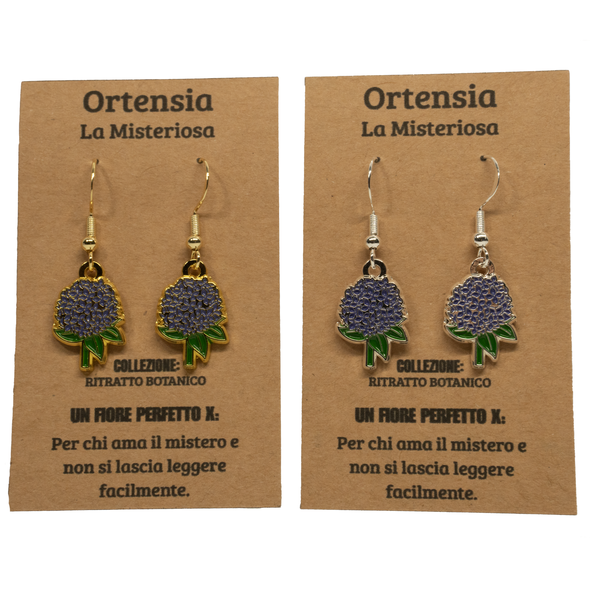 ORECCHINI FLOREALI: ORTENSIA