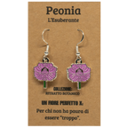 FLORAL EARRINGS: PEONY