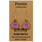 FLORAL EARRINGS: PEONY