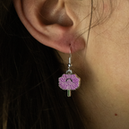 FLORAL EARRINGS: PEONY