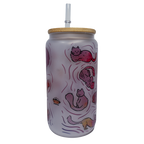 BICCHIERE OPACO "GATTI ROSA"