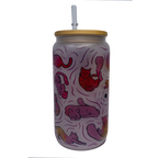 BICCHIERE OPACO "GATTI ROSA"