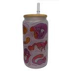 BICCHIERE OPACO "GATTI ROSA"