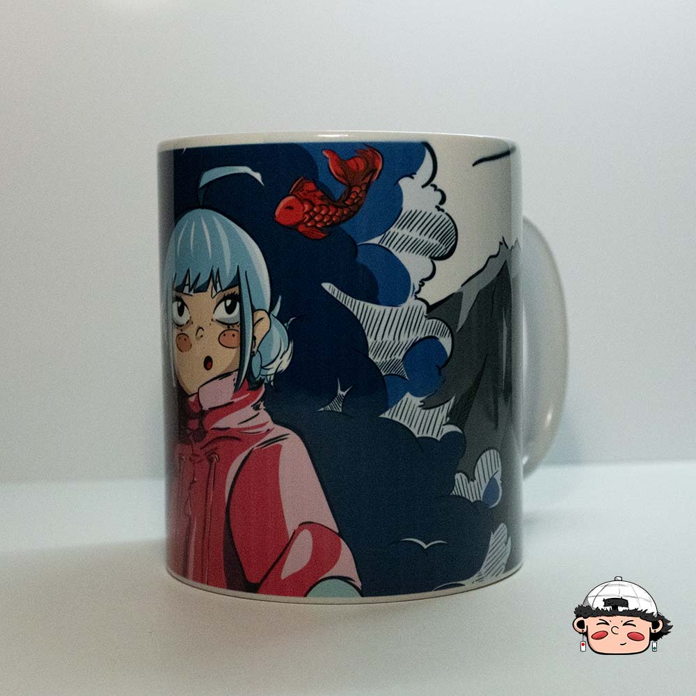 Tazza - Redfish Girl -  Originale Leezyart