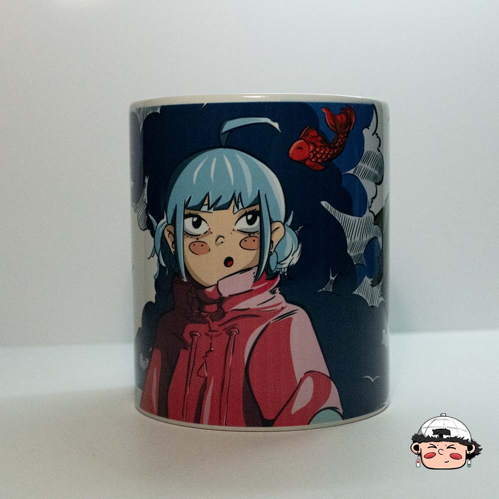 Tazza - Redfish Girl -  Originale Leezyart