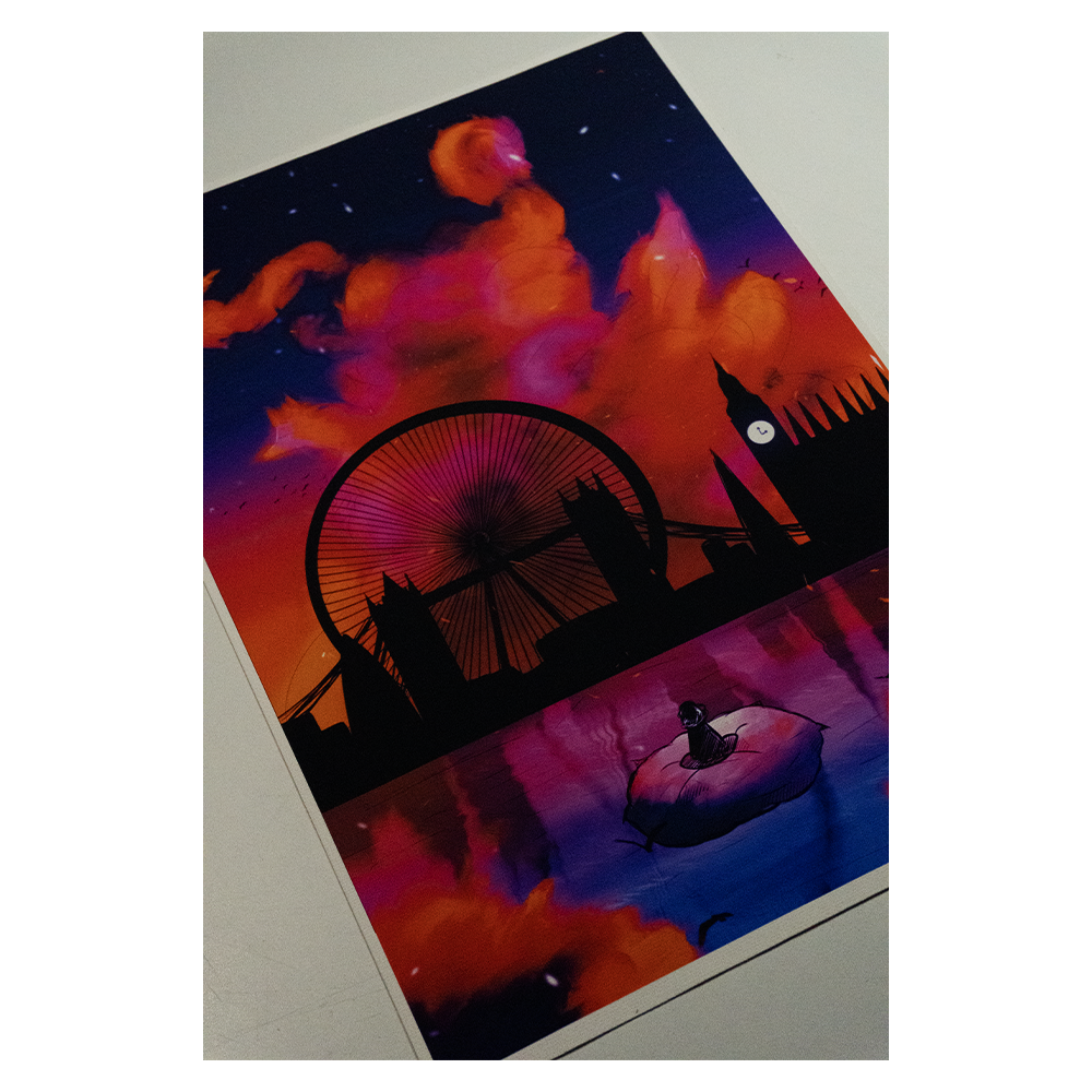 LONDON SKYLINE ON CANVAS