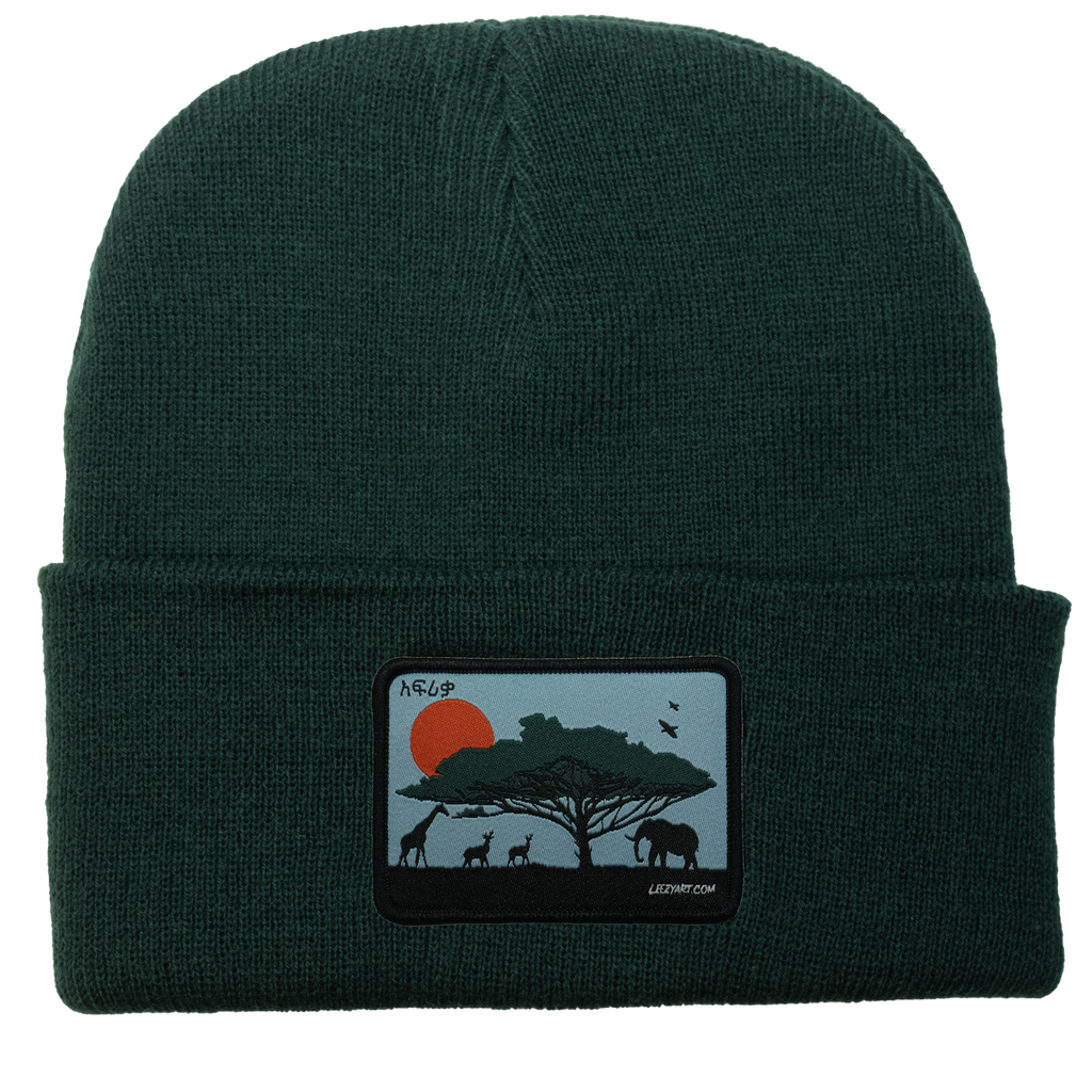 BEANIE BOTTLE GREEN AFRICA