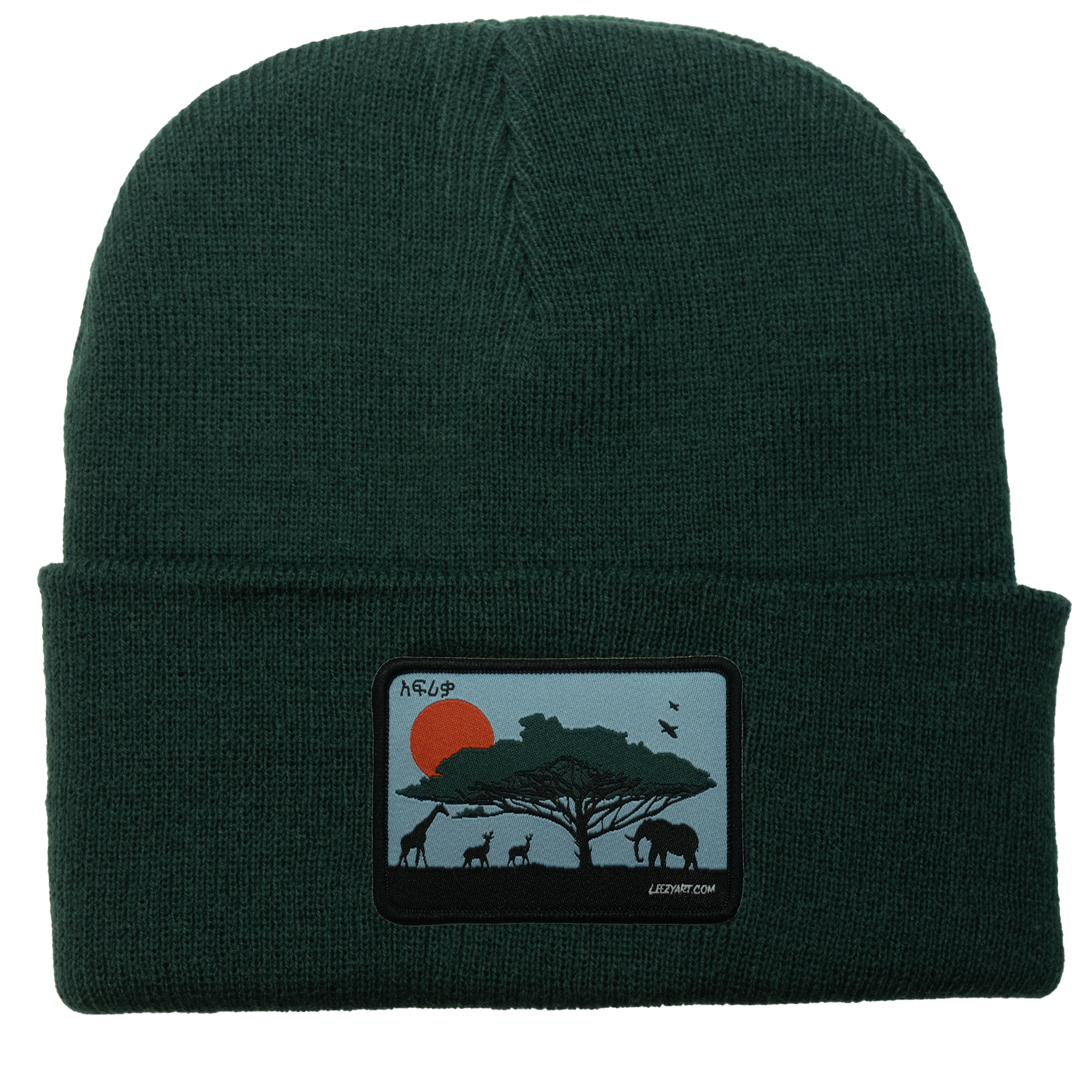 BEANIE BOTTLE GREEN AFRICA