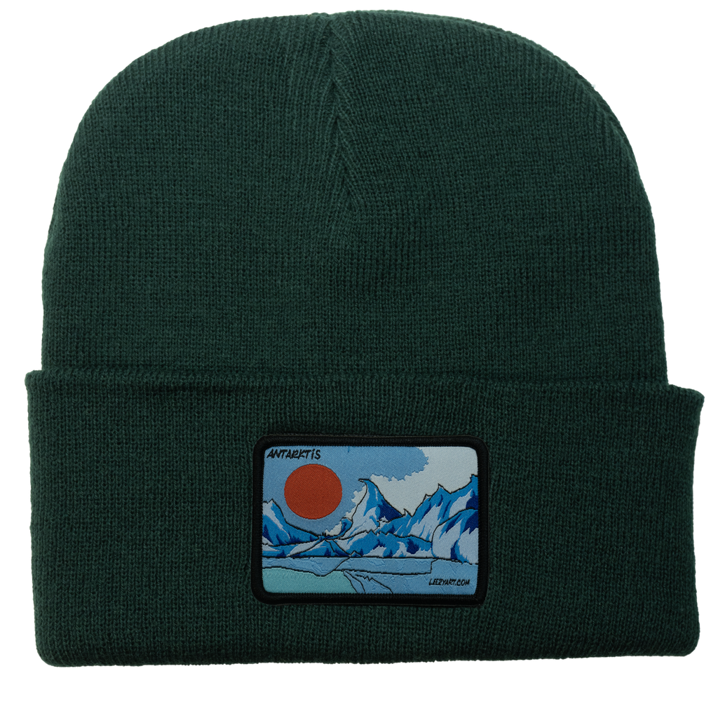 BEANIE BOTTLE GREEN ANTARTIDE