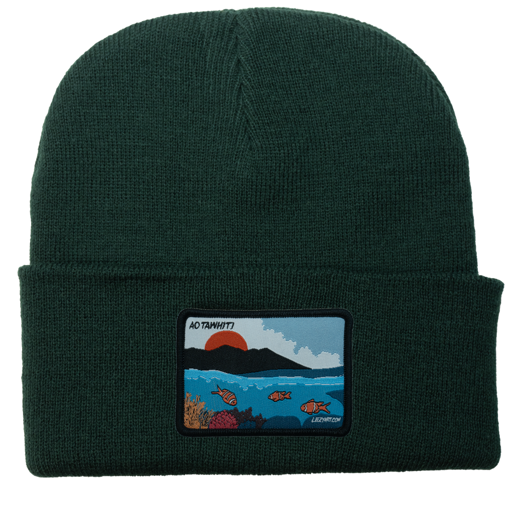 BEANIE BOTTLE GREEN OCEANIA