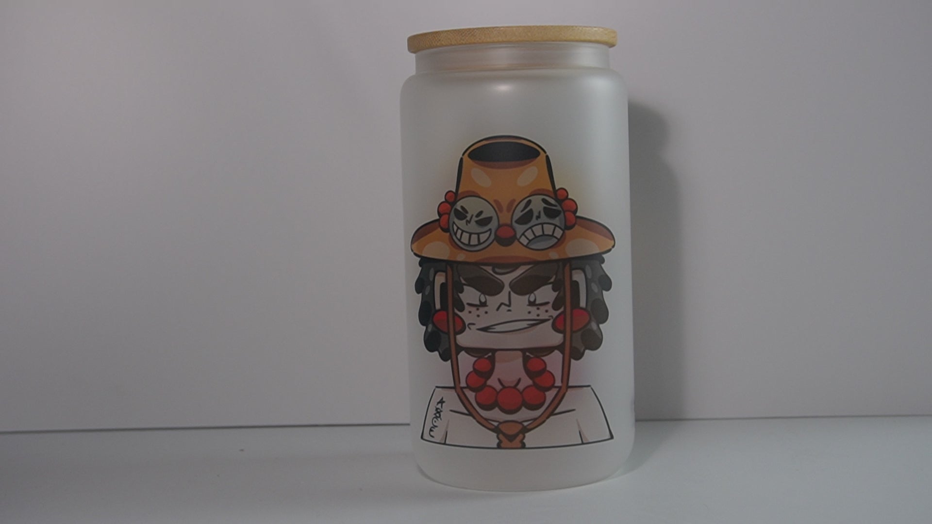 BICCHIERE OPACO "GOMMA E FUOCO"